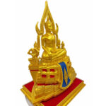 🔥精致款 金色金娜啦佛祖 Phra Phuttha Chinnaraj Bucha 5寸膝长  高13寸 成功佛 100% 纯列南皮 （lek Nam phi）铁矿石铸造 - Image 4