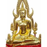 🔥金娜啦佛祖 Phra Phuttha Chinnaraj Bucha  7寸脚金箔粘贴金身 金箔粘贴铜像 Wat Yai 正庙 恭请 成功佛  wat yai phitsanulok - Image 2