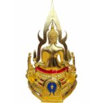 🔥金娜啦佛祖 Phra Phuttha Chinnaraj Bucha  7寸脚金箔粘贴金身 金箔粘贴铜像 Wat Yai 正庙 恭请 成功佛  wat yai phitsanulok - Image 4