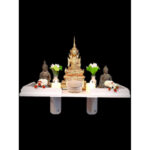 泰国挂壁式架子 神像白色架子 祭台桌 拜神桌 供神桌 神台Tokh Mhu Tempat Sembahyang Altar Table praying cupboard