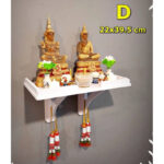 泰国挂壁式架子 神像白色架子 祭台桌 拜神桌 供神桌 神台Tokh Mhu Tempat Sembahyang Altar Table praying cupboard - Image 2