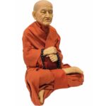 阿赞多金身蜡像 （8寸高）  Phra Somdej Achan Toh Bucha statue 供奉型 蜡像 - Image 3