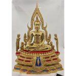 🔥金娜啦佛祖 Phra Phuttha Chinnaraj Bucha  5.9寸脚金身 铜像 Wat Yai 正庙 恭请 成功佛  wat yai phitsanulok - Image 6