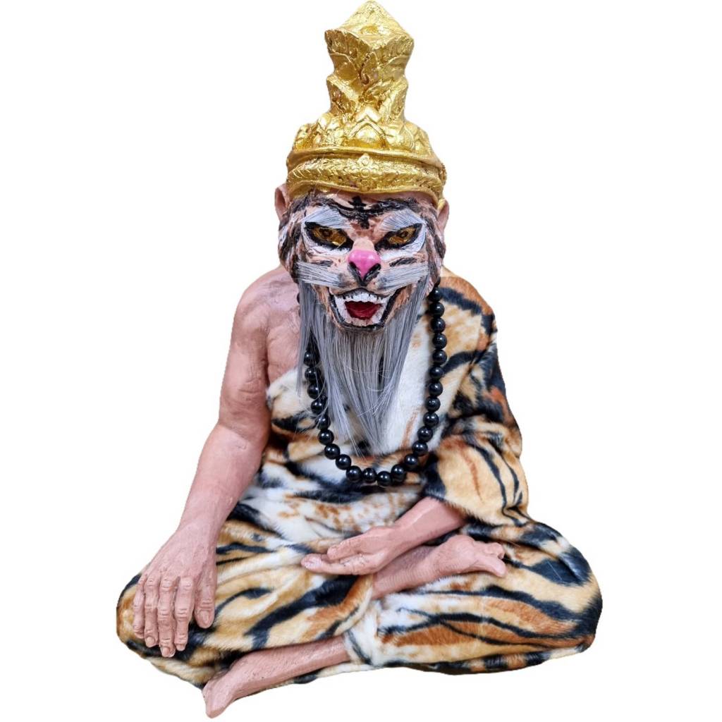 6a4cecb0a67f2_1783426224.jpg 虎头鲁士金身lersi bucha 泰国虎头鲁士lersi 祖师爷鲁士 12寸高 - Image 1