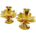 铜器莲花蜡烛台 READY STOCK Brass Lotus Candle Holder - Image 5