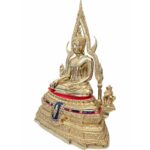 🔥金娜啦佛祖 Phra Phuttha Chinnaraj Bucha  9寸脚金身 铜像  成功佛 - Image 3