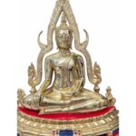 🔥金娜啦佛祖 Phra Phuttha Chinnaraj Bucha  9寸脚金身 铜像  成功佛 - Image 6