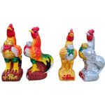 🐓🪙🐓爱凯抱金鸡 高13cm🐔 还愿鸡 还愿爱凯鸡  招正偏横财，招贵人（1对）