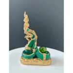 🔥 Thai Phaya Naga 帕雅纳伽  Naga Statue Namphi 铁矿石铸造 高19cm - Image 2