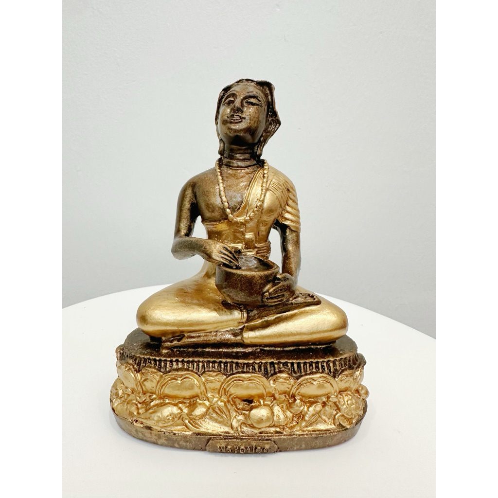 6a7468049f3de_1786013700.jpg Phra Maha Upakut 乌巴库佛像 Phra Bucha 6.5寸 纯Lek Nam Phi列南皮铁矿石铸造 - Image 1