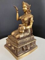 现货 8寸高 Nang Kwak 南刮招财女神｜泰国纯铜神像｜Thai Amulet - Image 3