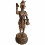 🇹🇭 泰国进口｜古曼童铜像｜实心铜｜供奉型古曼童｜26cm高 × 9cm｜Thai Kuman Thong Statue