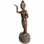 🇹🇭 泰国进口｜古曼童铜像｜实心铜｜供奉型古曼童｜26cm高 × 9cm｜Thai Kuman Thong Statue - Image 2