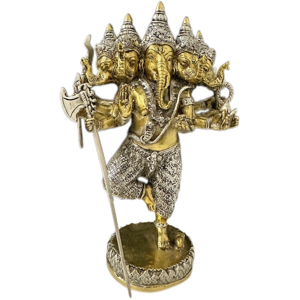 6a9933da9c92d_1788425178.jpg 🕉️ 5 Head Ganesha 五头象头神 Ganesha Statue|伽内什 Pra Pikanate - Image 1