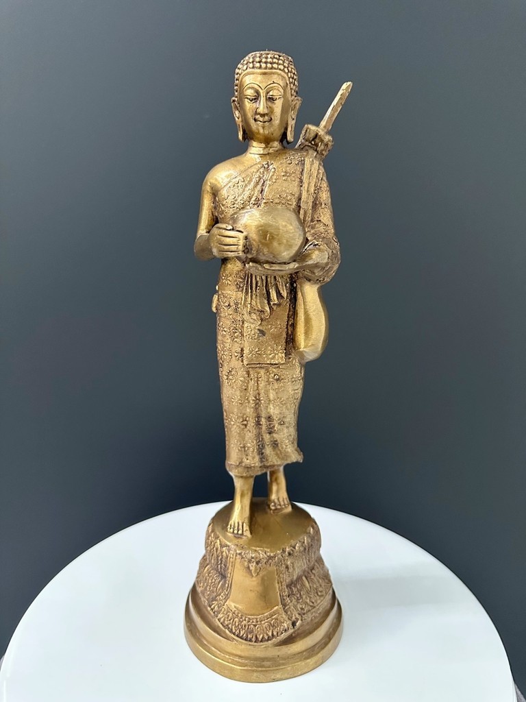 6a9933e6f018c_1788425191.jpg 泰国西瓦利尊者 พระสีวลี 招财福德佛像|托钵行脚佛|黄铜佛像| - Image 1
